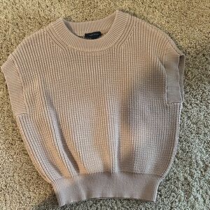 Ann Taylor Cream Crew Neck Sweater